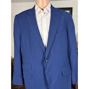 Tom Ford Blue Wool Notch lapel Suit Jacket Blazer 48R US 50 IT Men's